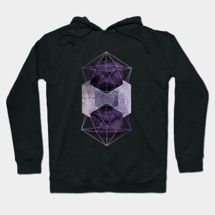 Purple Geometric Hoodie